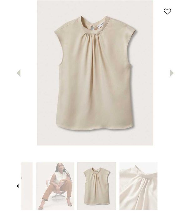 Елегантна блуза в екрю Mango