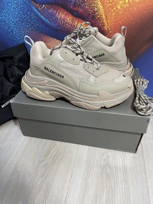 Adidasi Balenciaga Triple S piele naturala Premium Full Box