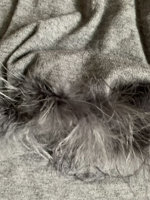 Bluza maneci 3/4 cu blanita naturala