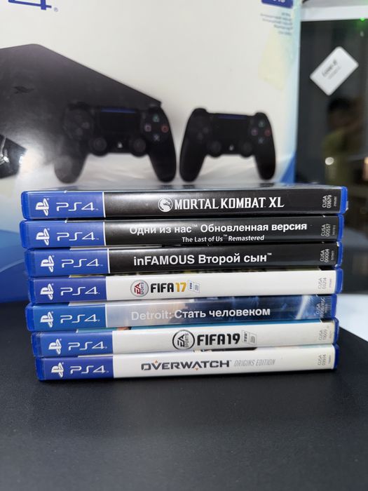 PS4 Mortal Kombat XL, The Last Of Us, FIFA17, FIFA 19, Overwatch и др