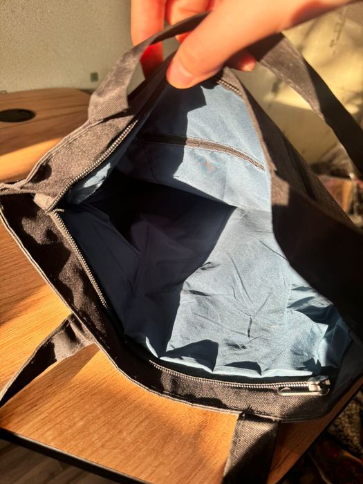 Шопперы серый и чёрный