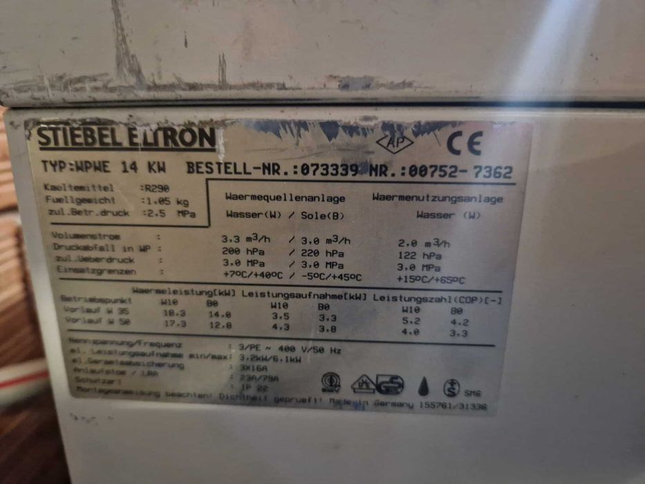 Термопомпа вода-вода Stiebel Eltron WPWE 14