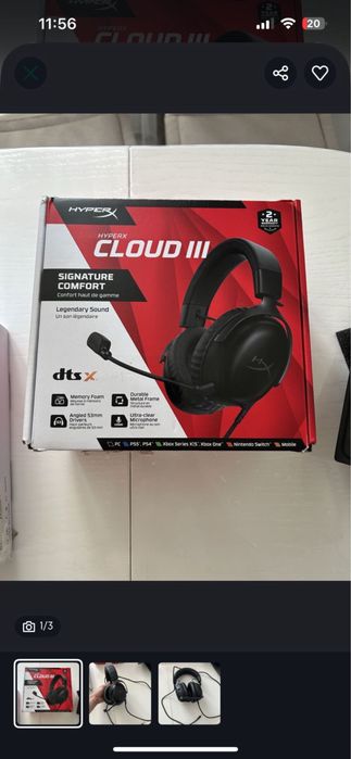 наушники игровые HyperX Cloud 3