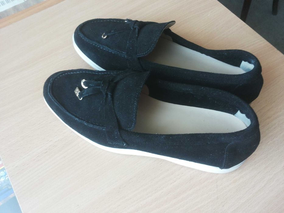 Лоферы в стиле Loro Piana Summer Walk — Натуральная замша, р.38