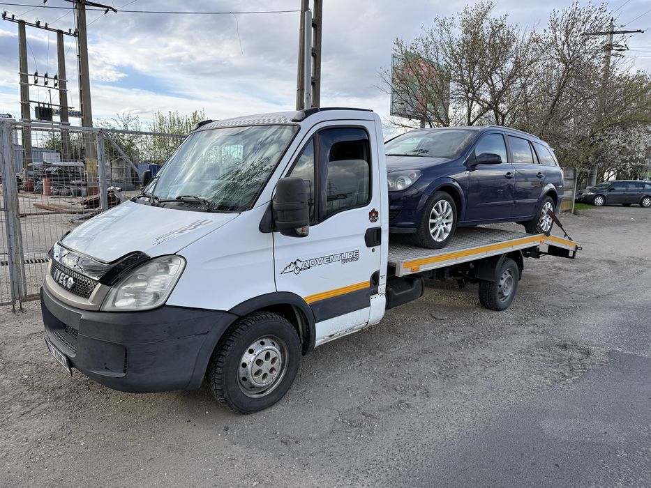 Autoplatforma iveco daily 2011 motor 2.3/110cp platou aluminu, perne / SCHIMB