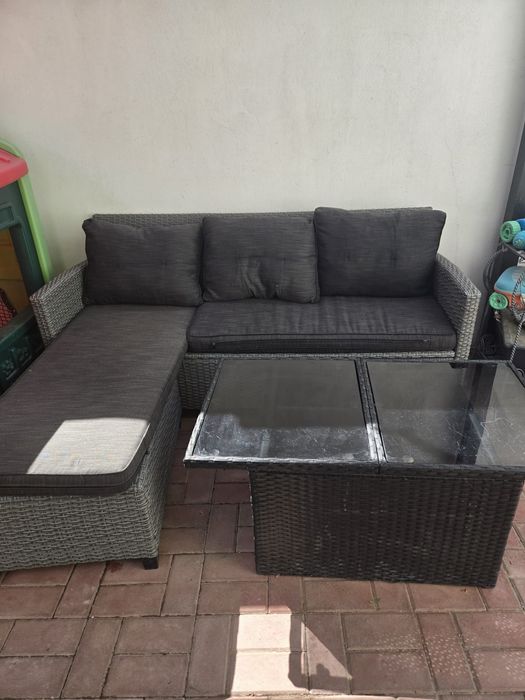 Vand set canapea cu masa ajustabila pe inaltime