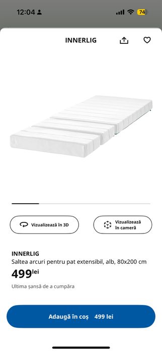Pat ikea copii si saltea