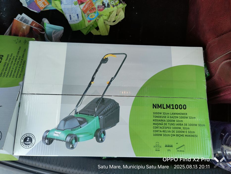 mașină electrică de tuns iarba NMLM1000 1000W 32 cm