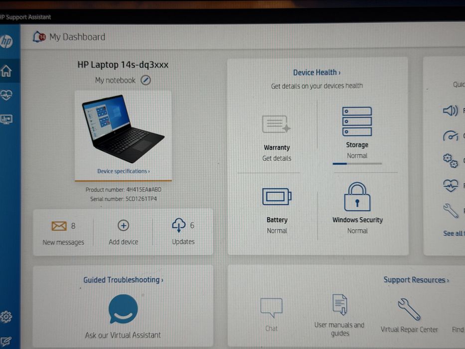 HP Laptop 14s-dq3112ng