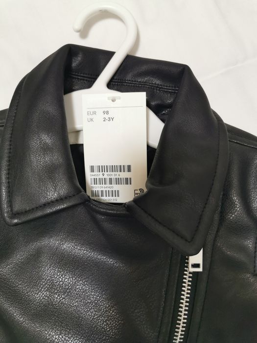 Geaca copii piele ecologica H&M mărimea 98 2 3 ani