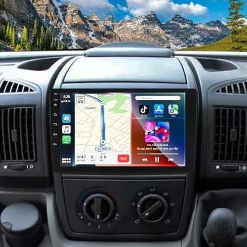 Нова Android 15 мултимедия 1DIN CarPlay Ducato 9" 4+64GB GPS за кола
