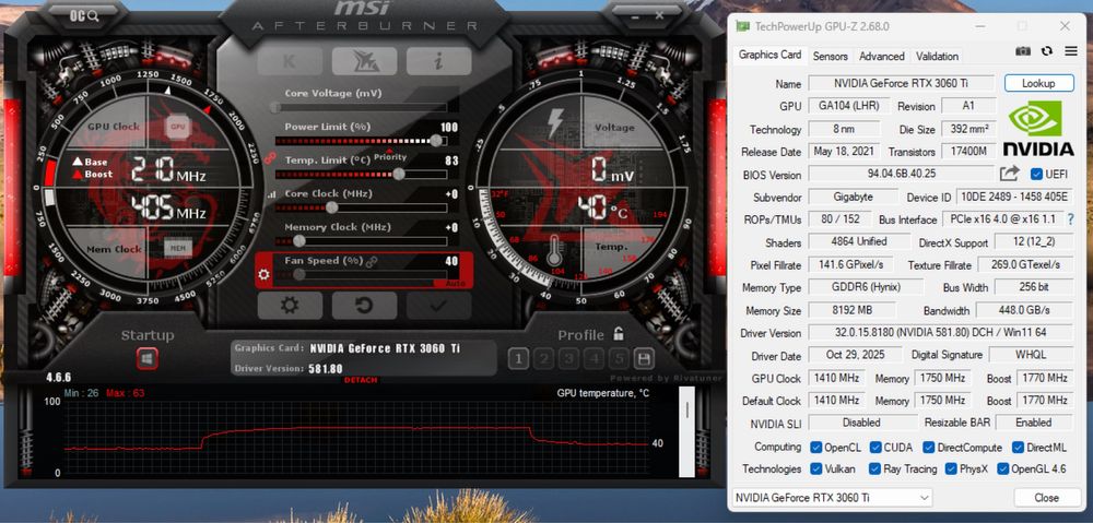 Gigabyte RTX 3060 ti Gaming OC