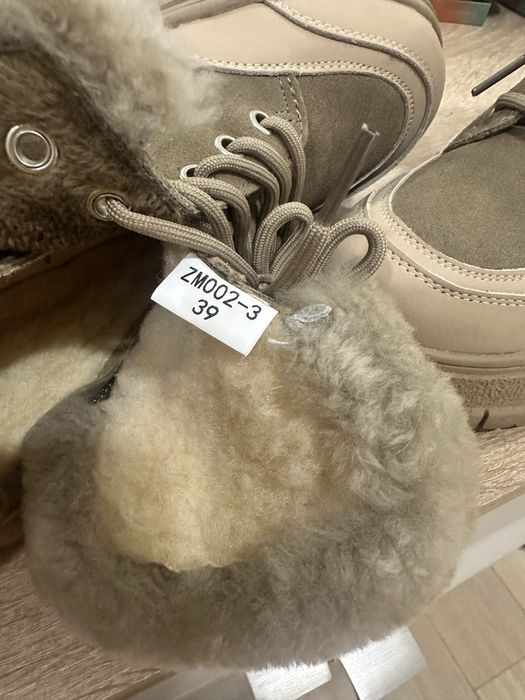 Зимние ботинки замшевые