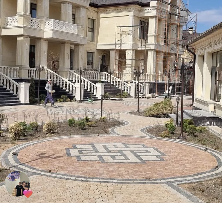 Благоустройство паребрики бардюры