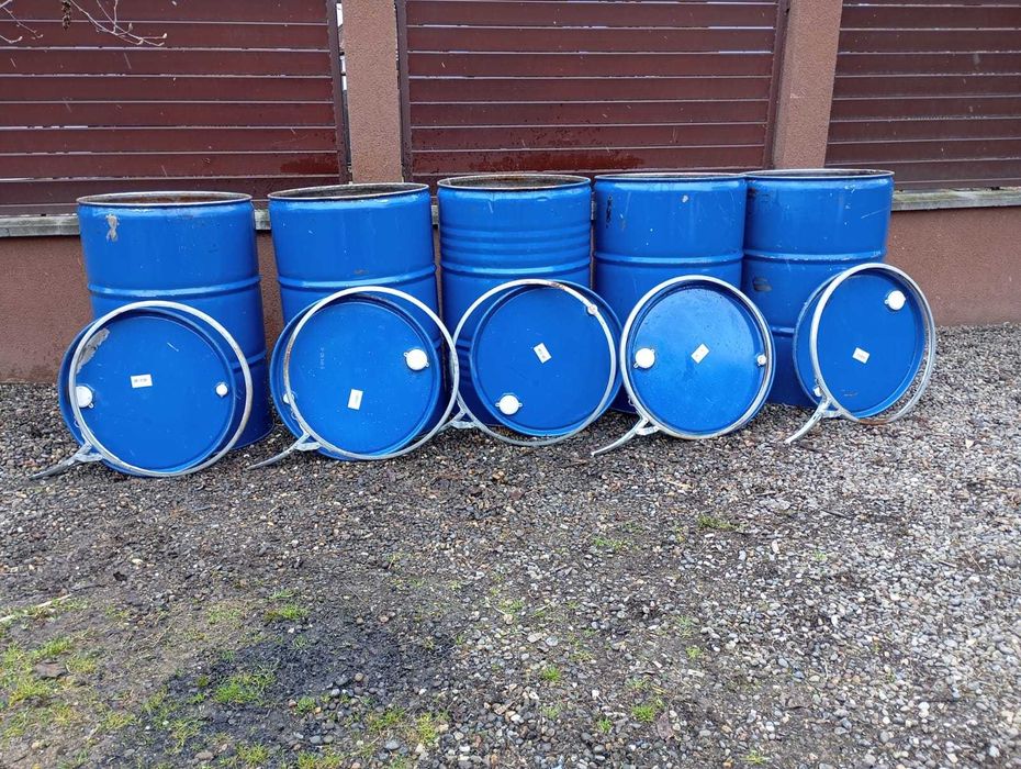 butoaie 200 l din tabla cu capac detasabil