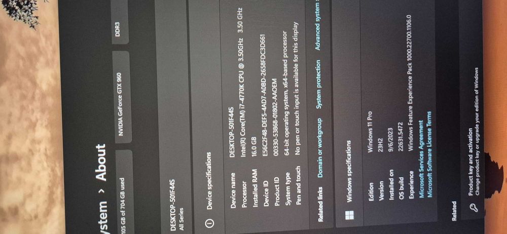 Unitate pc gaming i7 4770K 16GB 256 SSD_M2 GTX 960