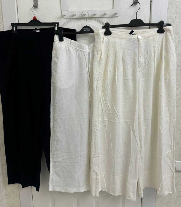 Новые брюки лен H&M,  Marks & Spencer размер 50/54