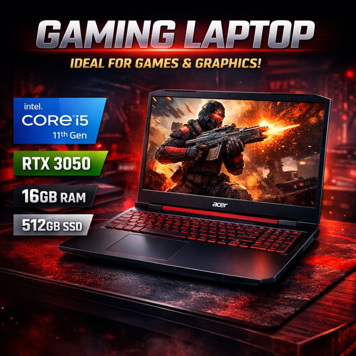 Acer Nitro 5 – RTX 3050 16GB RAM