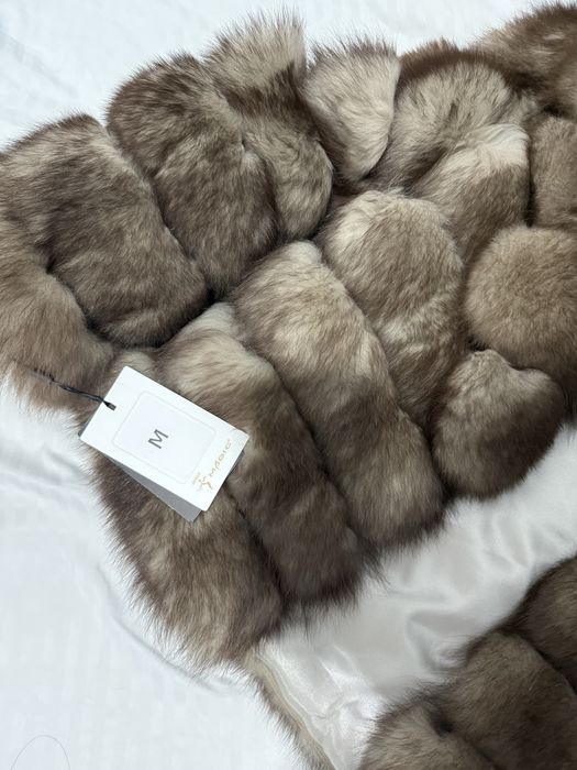 Шуба из натурального песца