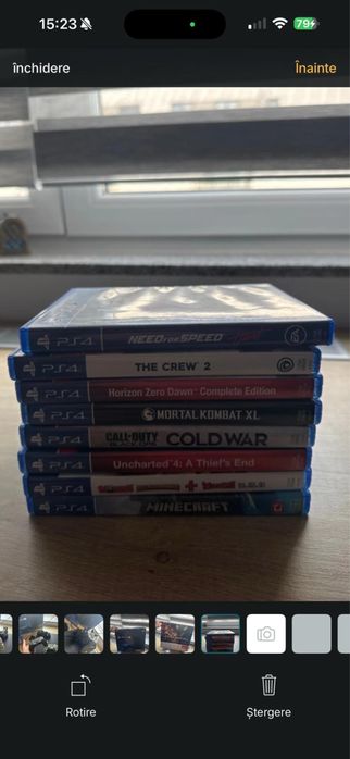 Play Station 4 pro 1 TB + 8 jocuri + statie de incarcare