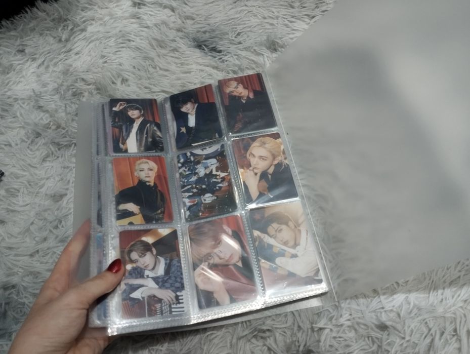 Альбом K-pop с картами и протекторами