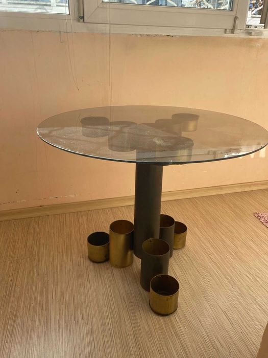 Голямо намаление-Винтидж дизайнерска маса, уникат, закупена от Франция