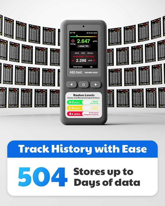 AEGTEST HOUND-1011S Преносим радонов детектор, високоточен сензор