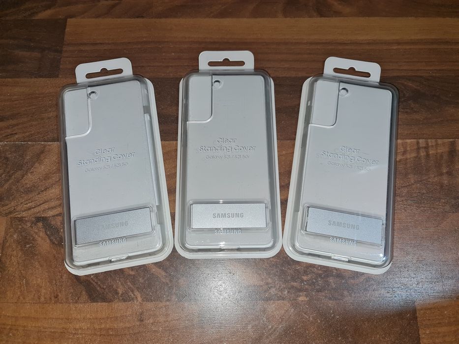 Husa hibrid originala Samsung Clear Standing Cover Galaxy S21 5G G991