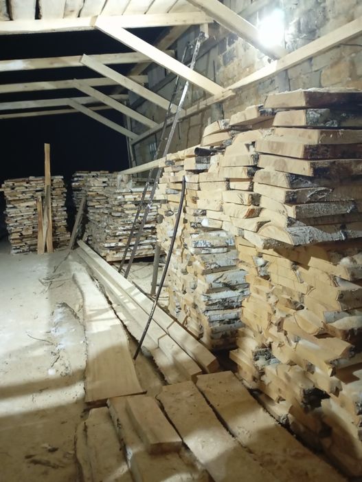 Деловой лес. Береза доска необрезная