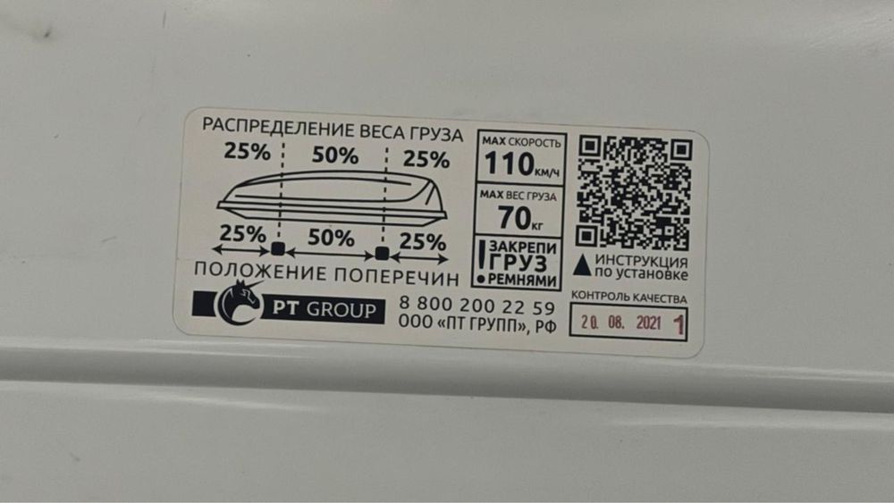 Автобокс на крышу автомобиля