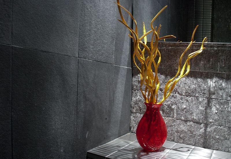 Piatra naturala/ardezie exterior/interior/ardezie Neagra 60x60x2 cm