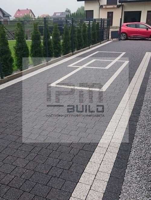 Редене на павета и тротоарни плочки, гранитни павета и бордюри-дворове