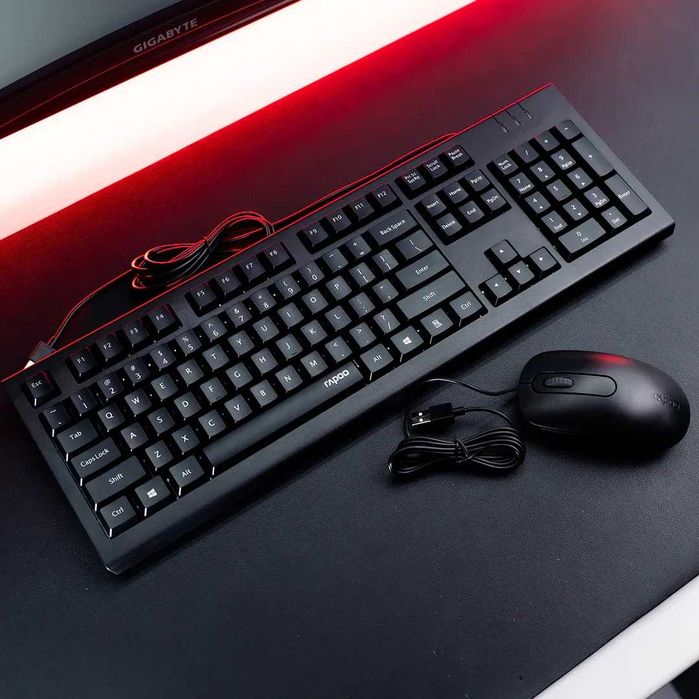 Rapoo X130 PRO Проводная клавиатура и мышь