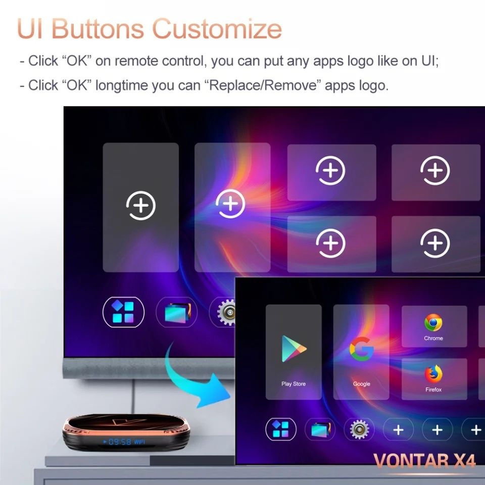 Vontar X4 Amlogic S905X4 Android 11 TV Box 4GB 64GB ROM Bucuresti ...