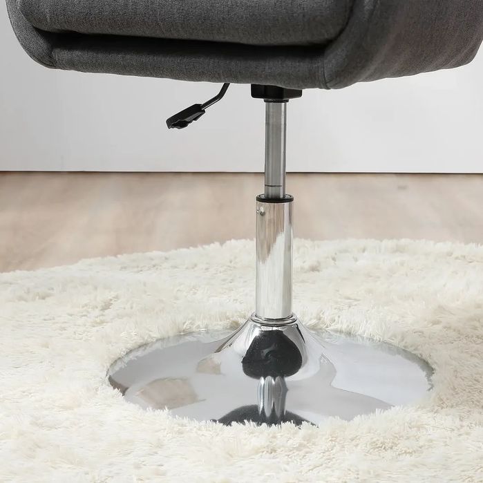 Въртящ се стол HOMCOM, Офис стол с регулируема височина,