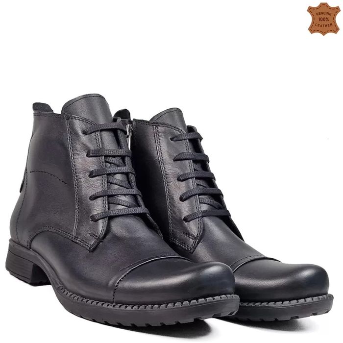 Черни мъжки боти от естествена кожа с термо ходило 
rating
 0 о