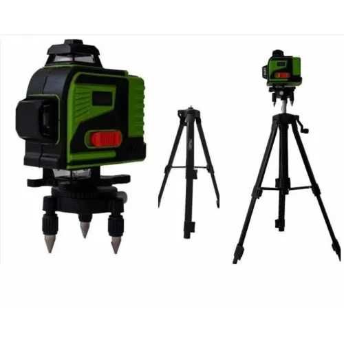 4D лазерен нивелир с 16 линии (четири точков) самонивелиращ се, зелен