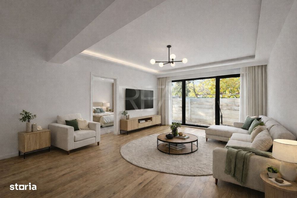 3 camere luminos cu gradina Ultracentral