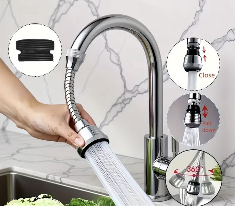 Гибкая насадка на кран