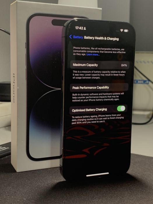 iPhone 14 PRO, 128 Gb, Deep Purple, Impecabil