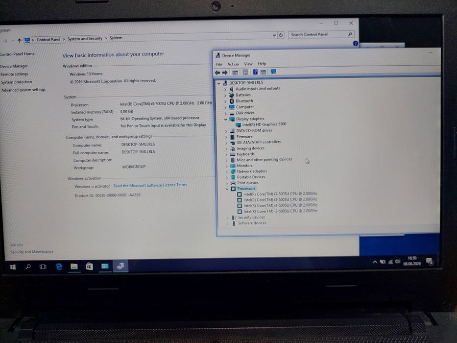 Laptop  Lenovo IdeaPad 100 i3
