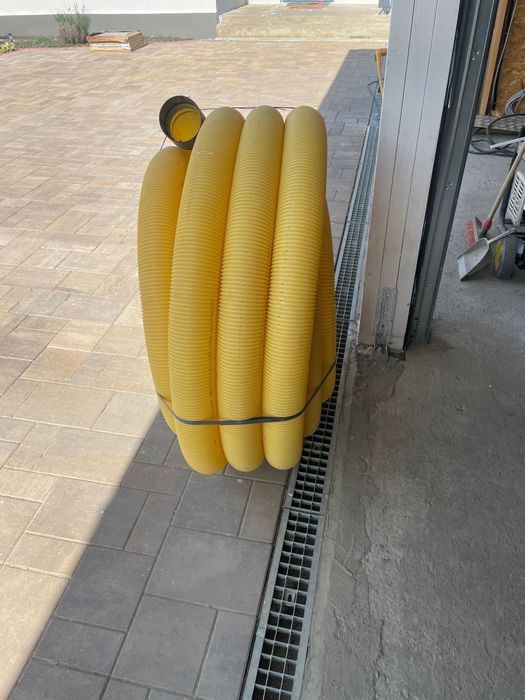 Tub drenaj, flexibil, PVC, Ø 100 mm, grosime 3 mm, L 25 m