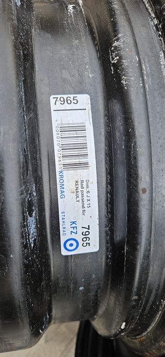 Janta R15 4x100 Renault Dacia Clio 6jx15 Et.50