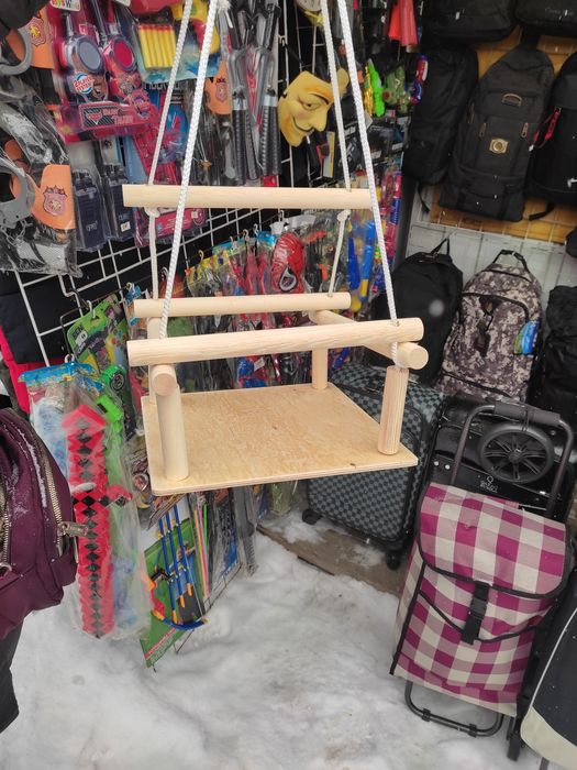 Качели детские деревянные