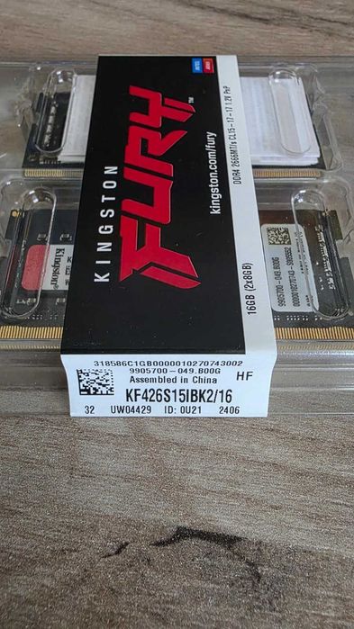 Vand Memorie Laptop Kingston FURY Impact, 16GB [2x8GB] DDR4, 2666MHz, CL15