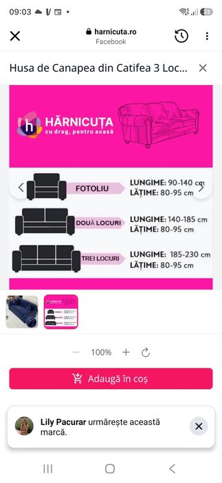 Set huse catifea nou, le vănd deoarece canapeaua mea este îmbrăcată in  imitatie piele si alunecă!
