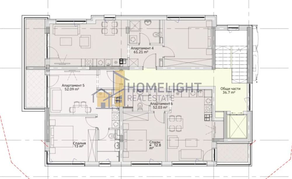 Продава се Двустаен апартамент в София, Подуяне - 70 кв.м за 1600 €/кв.м - Снимка #5