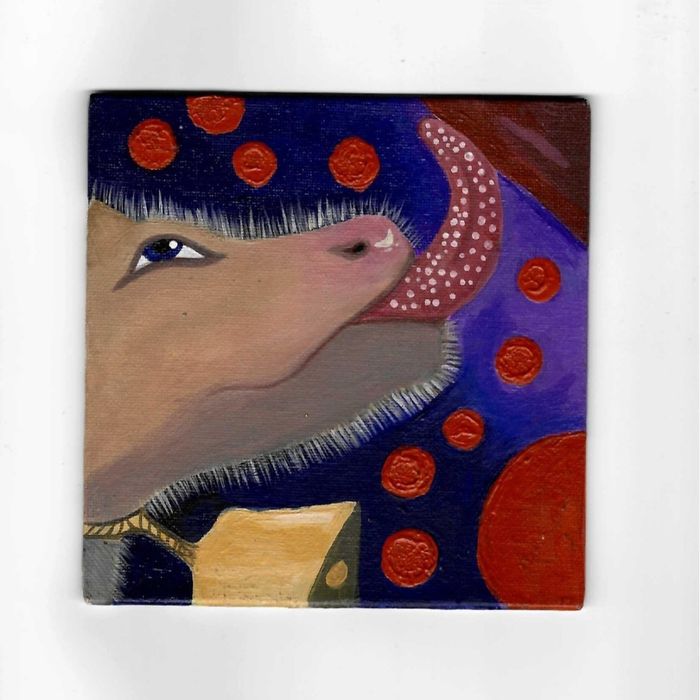 Картины  "Рыба-Курица-Корова" 15×15см