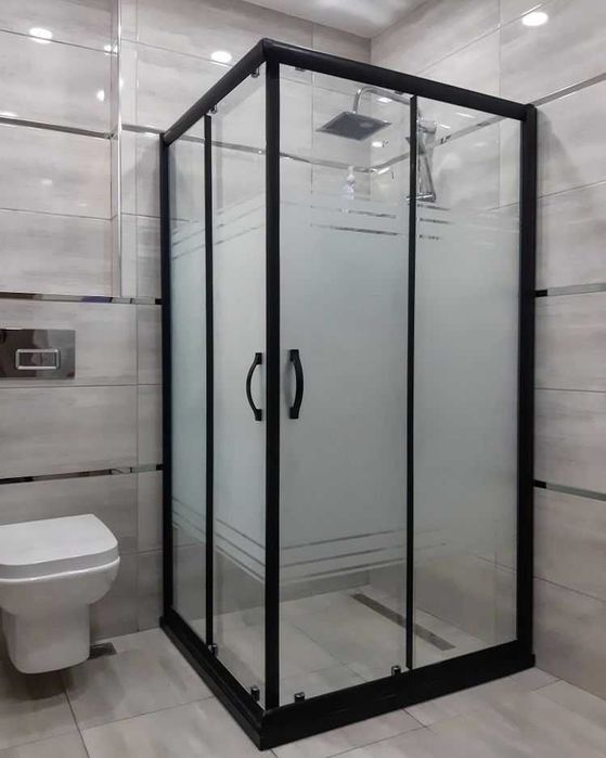 Душевые кабины и перегородки — любой размер, установка бесплатно