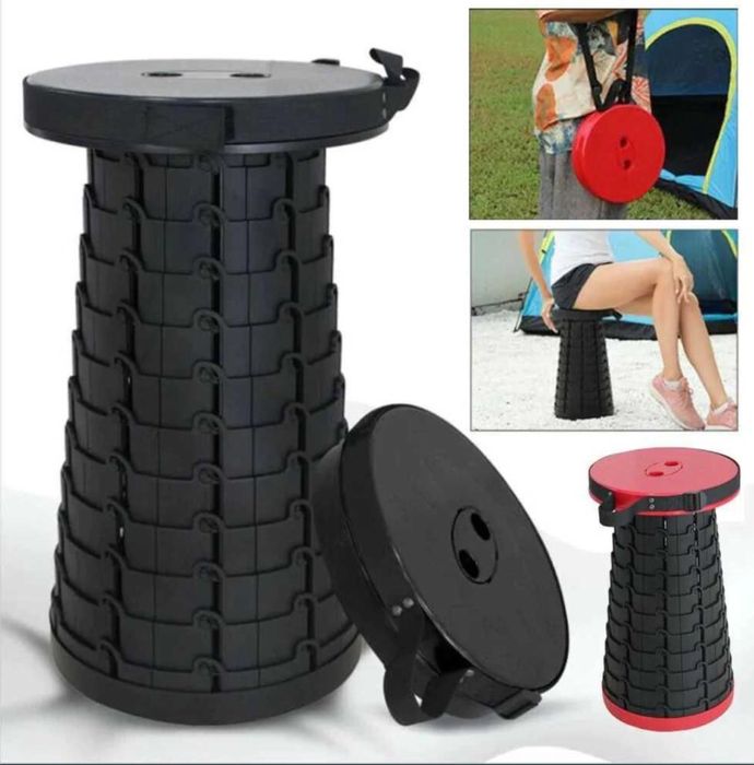 Scaun Extensibil cu pliere telescopica diverse culori negru rosu albas